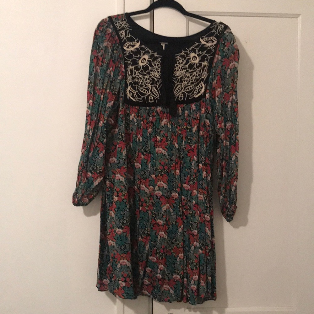 Anthropologie Floreat floral babydoll dress